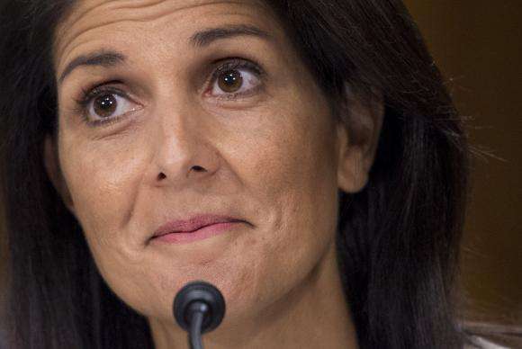 Embaixadora dos Estados Unidos nas Nações Unidas, Nikki Haley