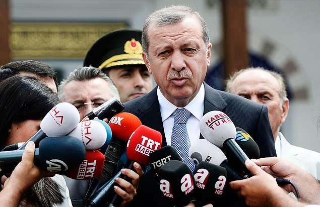 O presidente Recep Tayyip Erdogan, da Turquia
