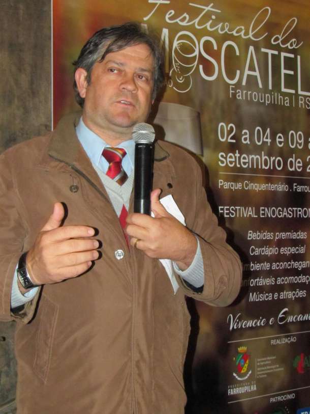 João Carlos Taffarel: No Festival do Moscatel 2016 deverão ser servidos os primeiros rótulos de vinhos e espumantes com o selo da Indicação de Procedência Farroupilha