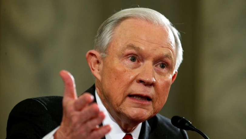 Jeff Sessions durante a audição no Senado