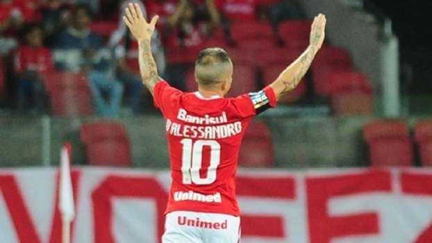 D'Alessandro durante a vitória do Internacional sobre o Caxias pelo Gauchão