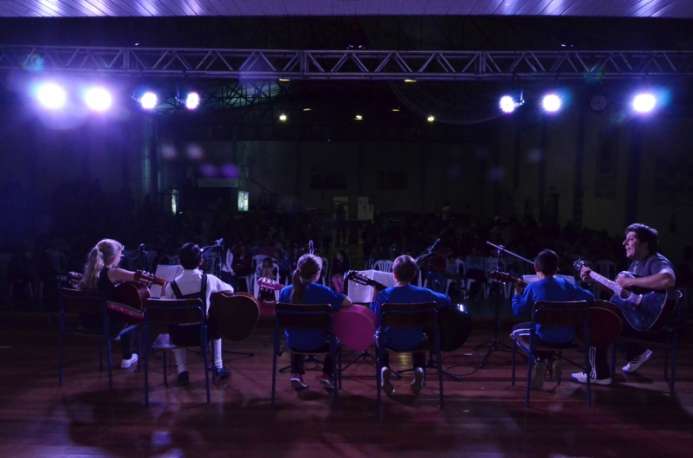 Apresentação durante o evento