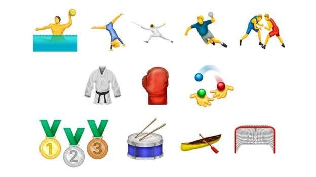Novos emojis de esportes