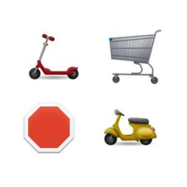 Novos emojis de meios de transporte