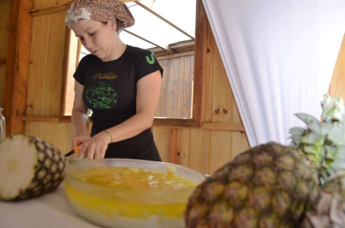 Receita com abacaxi