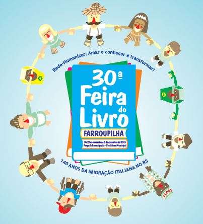 Banner da 30ª Feira do Livro de Farroupilha