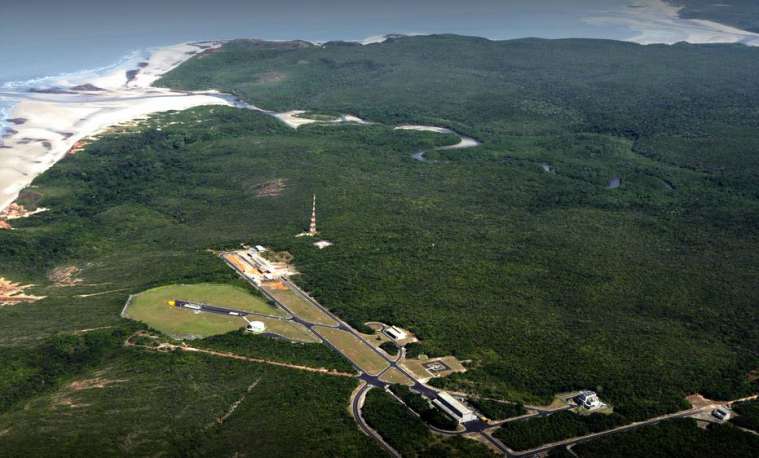 Base de Alcântara vista de cima