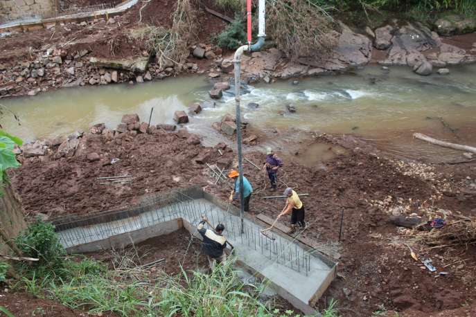 Próxima etapa será a construção das costinas de concreto