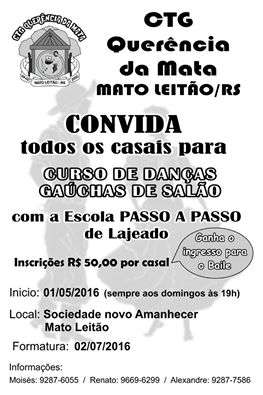 Curso de dança CTG