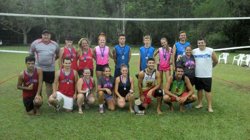 Equipes participantes do volei misto 4x4