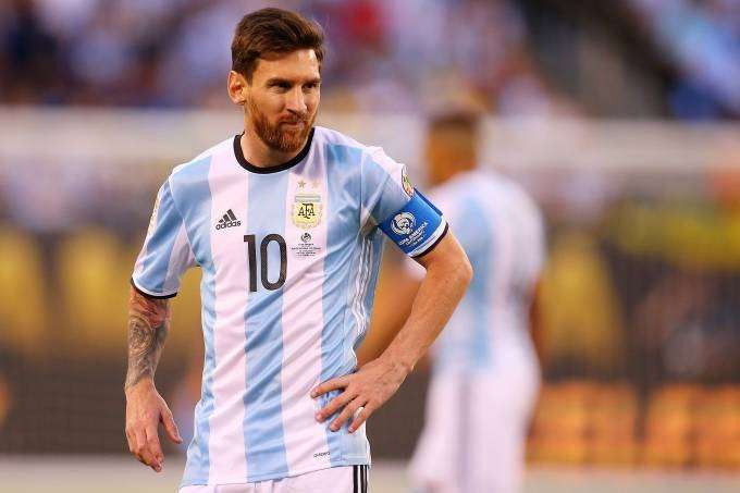 O capitão da seleçãoa argentina Lionel Messi durante a Copa América Centenário nos Estados Unidos