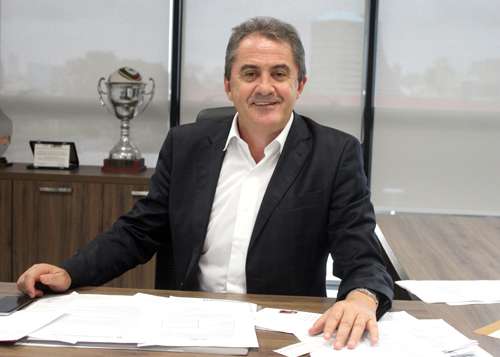 O presidente da Federação Gaúcha de Futebol (FGF), Francisco Novelletto
