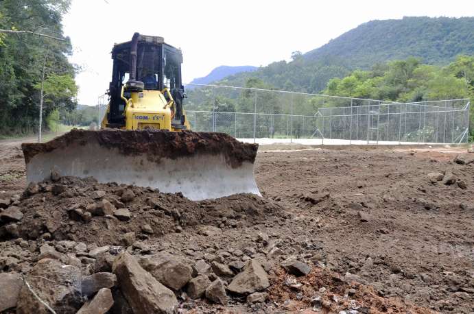 Construção da área de lazer