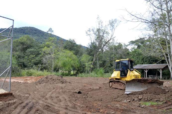 Construção da área de lazer