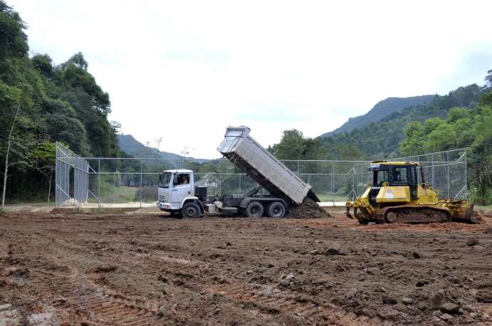 Construção da área de lazer