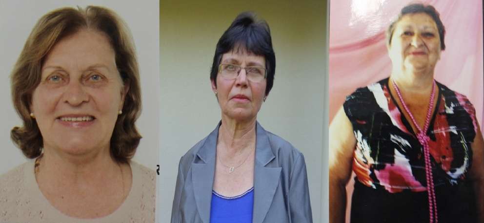 Lily Dahlen Weber, Erna Kronbauer e Irís Maria Azevedo