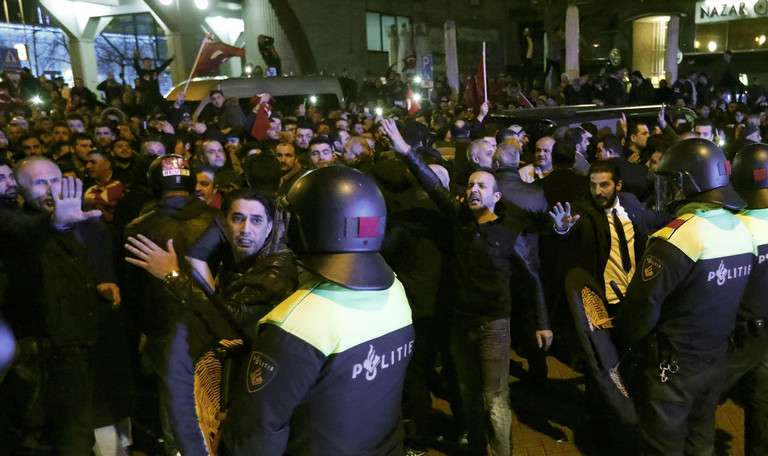 Protestos em Rotterdam