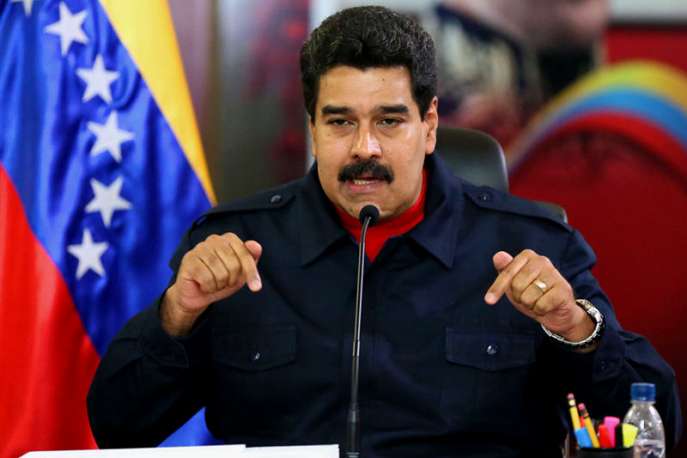 O presidente da Venezuela, Nicolás Maduro, acusado pela oposição de dar um