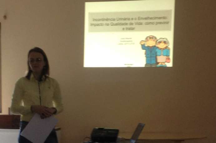 Palestra da fisioterapeuta Luísa Maurer