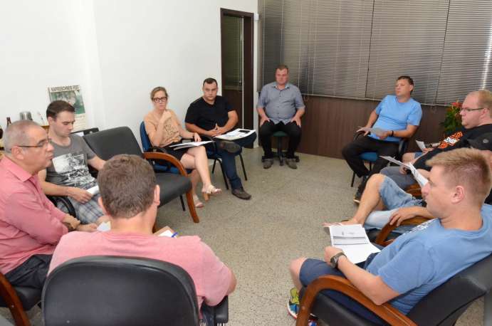 Presentes na reunião