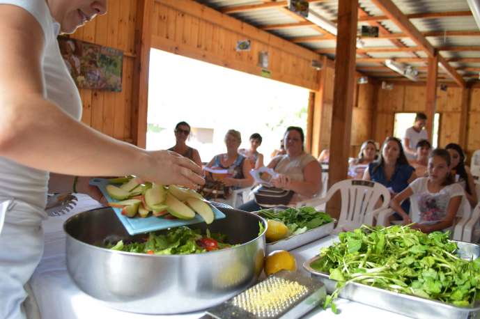 Preparo de saladas