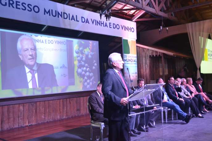 Vice-governador durante a Abertura do 39º Congresso Mundial da Vinha e do Vinho em Bento Gonçalves