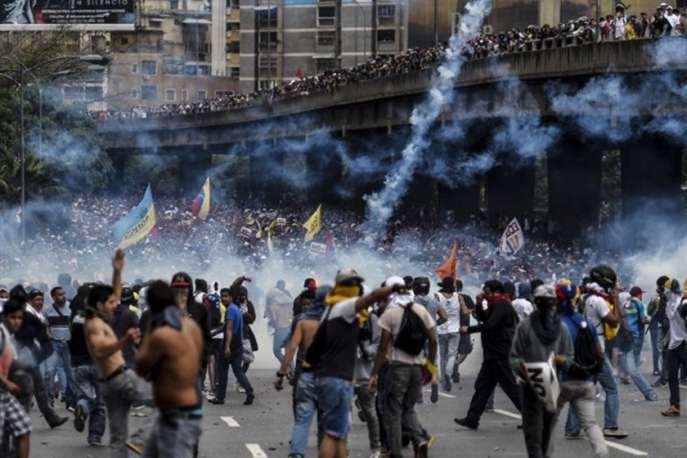 Manifesto na capital Caracas