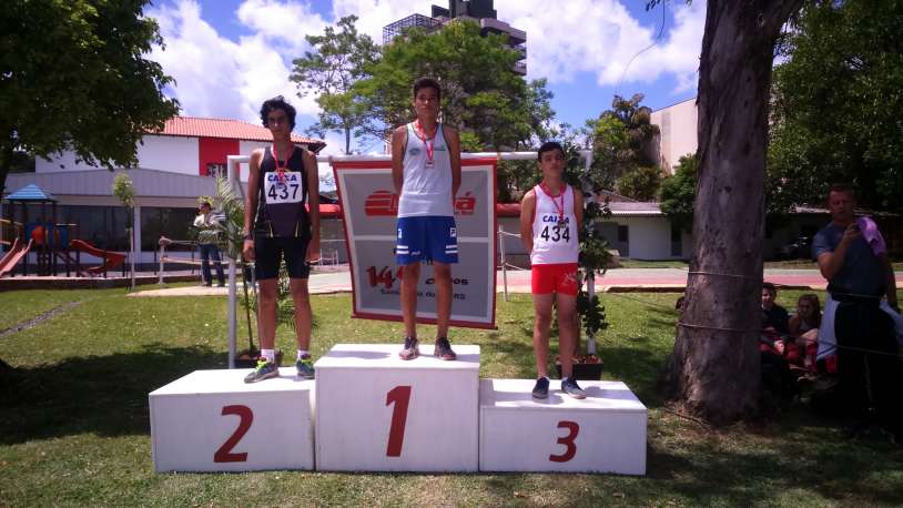 Willian Silva, 3º lugar na prova dos 800 metros rasos da categoria pré-mirim