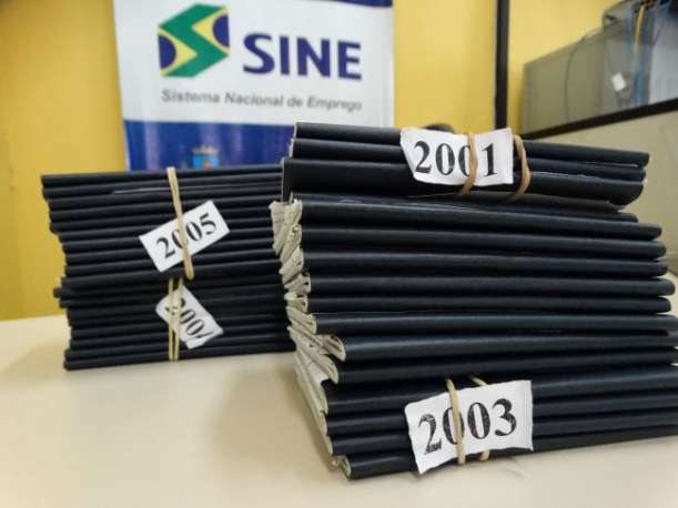 Desde 2001, 336 carteiras de trabalho estão na agência local do Sine para serem retiradas