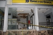 Terminal de autoatendimento da agência foi destruído pela explosão Foto: Laércio Calle / Especial