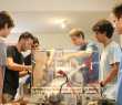 Estudantes trabalharam ao longo do verão na construção do robô