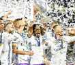Real Madrid comemora o título da Champions League