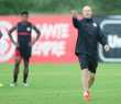 Antonio Carlos durante treino do Internacional
