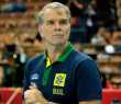 O técnico da seleção brasileira de vôlei,  Bernardinho