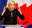 Marine Le Pen no lançamento da sua campanha à presidência da França
