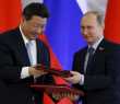Presidentes da China, Xi Jinping e o presidente russo, Vladimir Putin