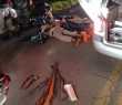 Elementos presos pelos policiais