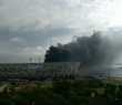 Imagens mostraram muita fumaça em torno da Volgograd Arena