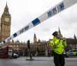 Polícia isola a área após incidente com tiros nos arredores do Parlamento em Londres