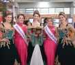 Soberanas da Festa das Orquídeas com a corte da Fenachim