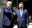 Donald Trump com o presidente da China Xi Jinping